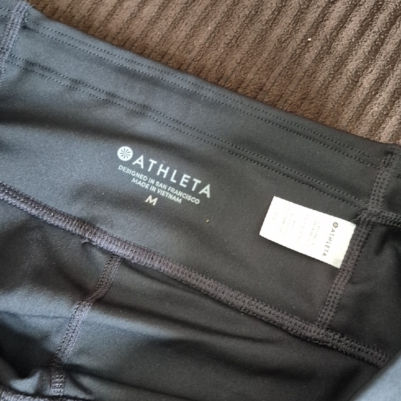 Athleta Black Sparkle Gradient Leggings - Picture 4 of 7